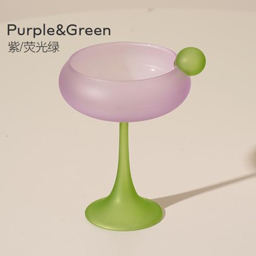 廚房用品~泡泡雞尾酒杯高腳彩色玻璃手工香檳冰淇淋奶昔可愛 雙11全館免運