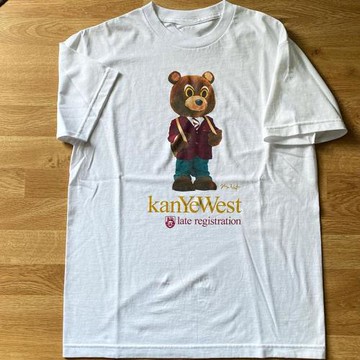 kanyewest侃爺輟學熊系列潮牌高街雅痞風cityboy重磅嘻哈短袖T恤