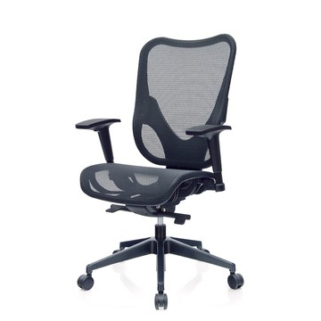 Mesh 3 Chair 華爾滋人體工學網椅-無頭枕(酷黑)