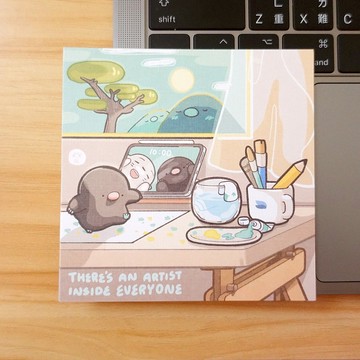 【插畫小卡】每個人都是藝術家 地鼠鼠路易