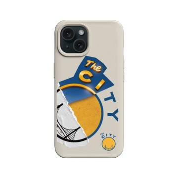 iPhone 15 SolidX 貝殼灰 - NBA - 拼接系列-金州勇士 Golden State Warriors - Style Mix