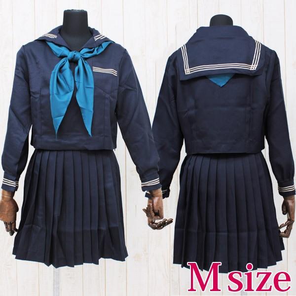 インターナショナルスクールのセーラー服 冬服 M コスプレ 可愛い 制服 