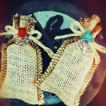 招財 【藥魂】平安福袋 香包 香囊 平安符袋 招桃花 招財 貴人 好運 考試 礦石和樹脂和草根和精油製作