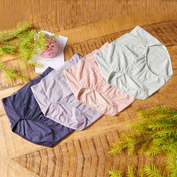 【曼黛瑪璉】雙弧 高腰三角修飾褲 M-XXL(萊茵綠/蜜粉橘/迷濛紫/玄海藍)