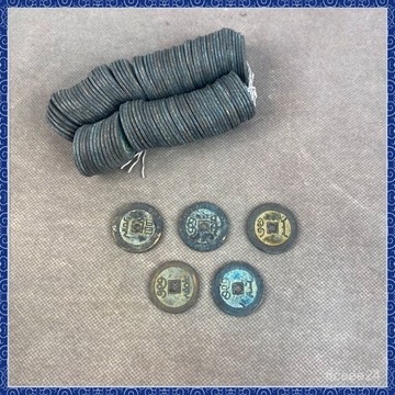 🙏🏻師父過爐 開光加持🔥批發 2.7cm 2.8cm五帝錢銅錢順治康熙雍正乾隆嘉慶仿古銅錢仿古錢
