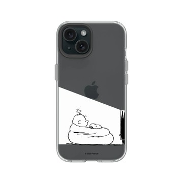 iPhone 15 Clear 透明 - 史努比 Snoopy - Snoopy&Charlie Brown追劇時間