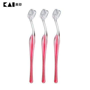 日本貝印 KAI - 細緻安全修眉刀 (3入-紅色)  PEL-3B / 修眉刀 安全修眉刀