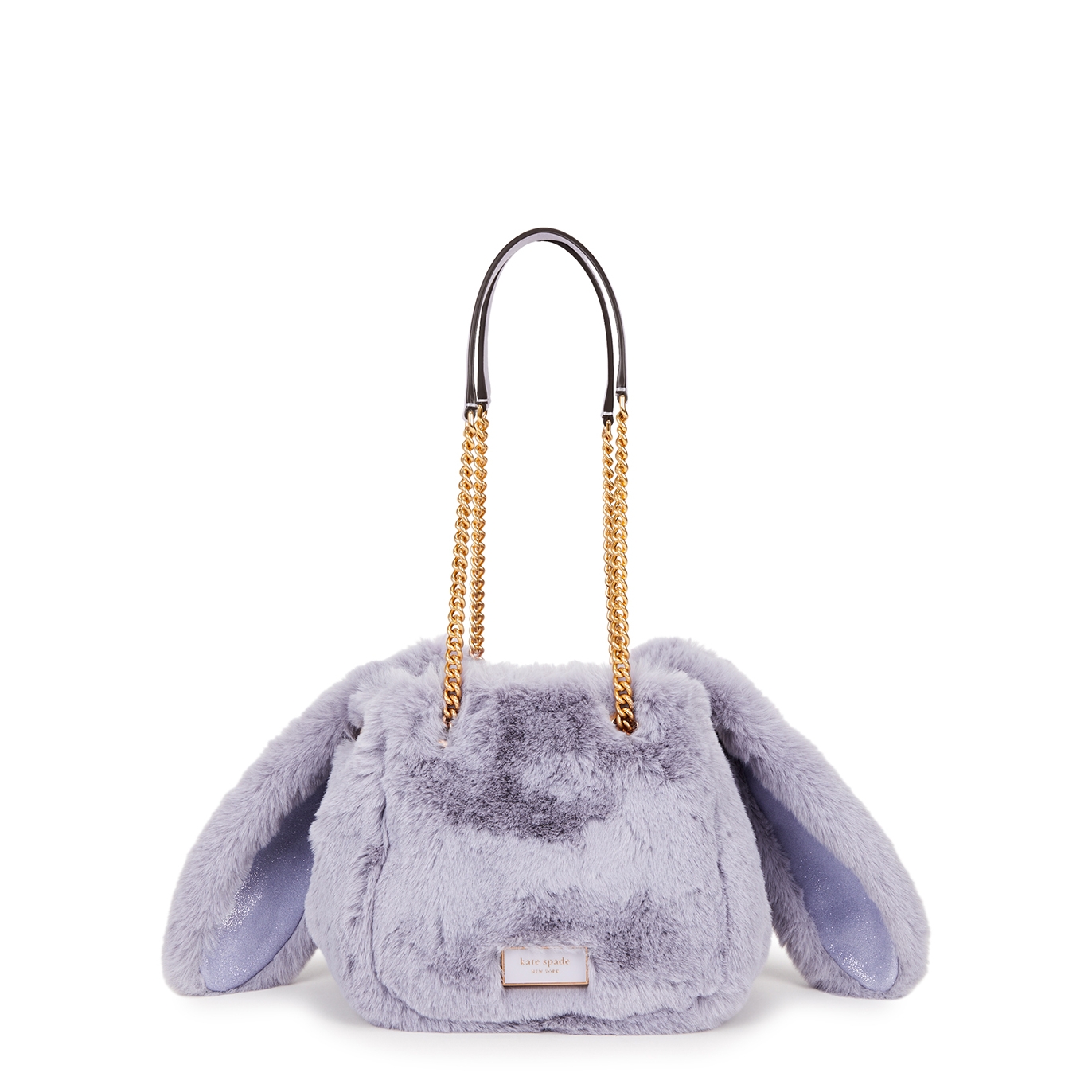 Kate Spade New York Rabbit Faux Fur Shoulder Bag - Purple