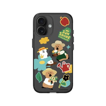 iPhone 16 Clear (相機按鈕) 酷墨灰 - Dinotaeng - 棉花糖小鎮的陽光 - 貼紙款