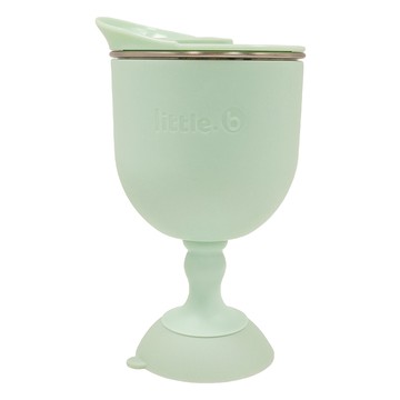 美國little.b 316不鏽鋼雙層三用 小芽綠 寶寶學飲杯  1個