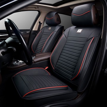 BOY LONDON 半桶型汽車座椅套  1個  黑色配紅色縫線