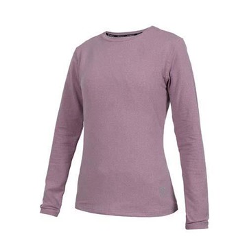 FIRESTAR 女彈性保暖圓領長袖T恤-上衣 休閒 慢跑