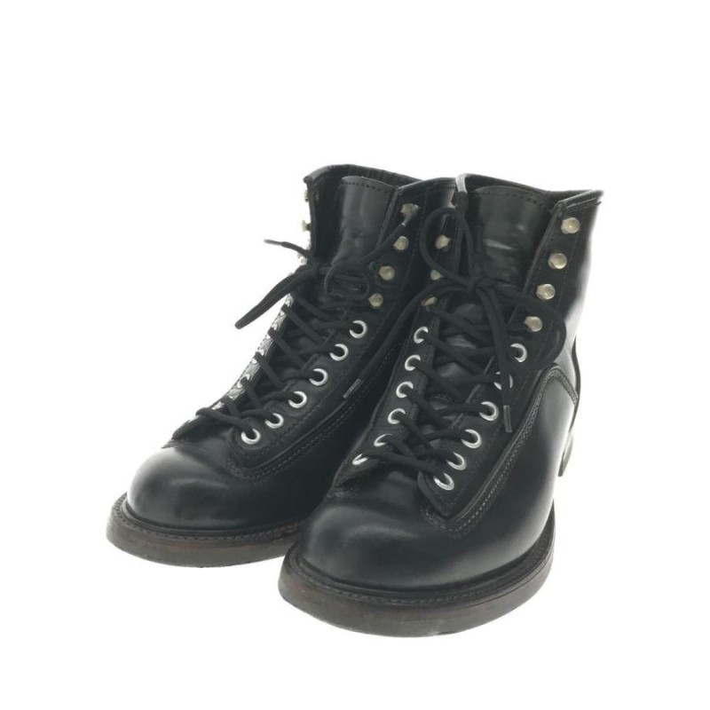 LONE WOLF BOOTS◇レースアップブーツ/US8.5/ブラック/レザー/1615/箱付き | LINEブランドカタログ