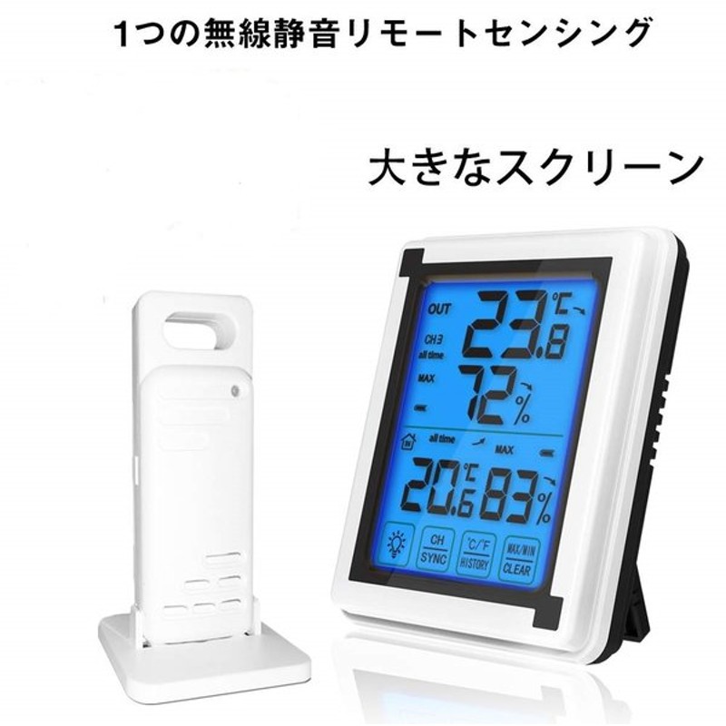 国内最安値！ デジタル温湿度計 温度湿度時刻表示 置き掛け兼用 室内室外用 ゆうパケット 代引不可 送料別商品 discoversvg.com