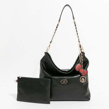 Hello Kitty - Arnold Palmer - 肩背包 Morbidezza系列 - 黑色/451-0304-09-6