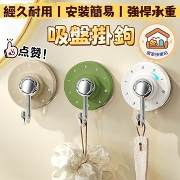 【台灣出貨】吸盤式掛鈎 吸盤掛鈎 強力真空免打孔 廚房掛鉤 掛勾 旋轉掛鉤 浴室掛鉤 可重複使用 真空吸盤式掛鈎