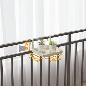 陽台花架 懸掛式花架 花架 鐵藝窗台多肉欄桿花架盆置物架陽台懸掛窗沿花托架子窗外窗戶掛架【MJ26041】