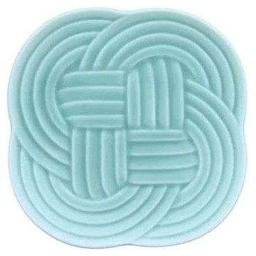 佐和陶瓷 4.5皿 - 日本製 結紋系列陶瓷盤  11 x 11 x 1cm  青色  1個