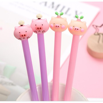 【小豬戴帽子筆】創意造型 造型筆 中性筆 卡通造型筆 卡通原子筆 中性筆 婚禮小物 創意可愛學生水筆 辦公用品