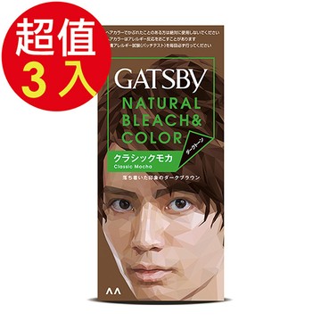 GATSBY 無敵顯色染髮霜(摩卡深棕)x3入