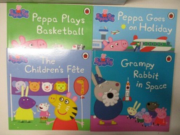 【書寶二手書T3／少年童書_VLN】高_Peppa Pig-Peppa Plays Basketball等_4本合售
