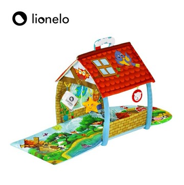 Lionelo 感官啟蒙健力遊戲墊 Agnes Plus-迷彩村｜寶寶健身架｜嬰兒玩具｜健力遊戲墊｜遊戲墊【六甲媽咪】