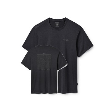 RAB Crimp Elevation Tee 短袖等高線快乾T恤 男款 鯨魚灰 #QBL68