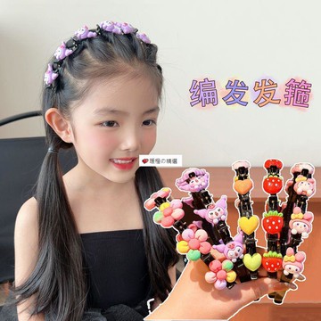 臺灣熱賣☆【可開發票】💕卡通髮箍兒童碎髮神器頭箍小女孩可愛髮夾寶寶不傷發編髮夾子頭飾