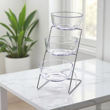 自助餐展示盤水果架子多層臺火鍋架涼菜盒小菜沙拉玻璃碗置物器皿