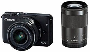 Canon ミラーレス一眼カメラ EOS M10 ダブルズームキット(ブラック) EF