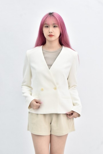 (S) theory luxe 西裝白色外套