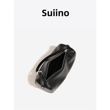 Suiino小眾輕奢品牌女包真皮mini小包筆袋包筆筒包手提單肩斜挎包
