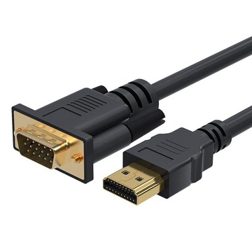 HDMI公 - VGA公 HDMI轉VGA轉接線內建晶片 HDMI to VGA公對公 1.8公尺