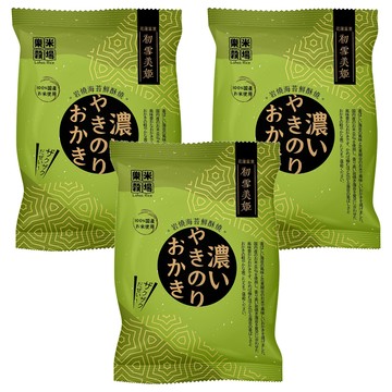 樂米穀場 初雪美姬 岩燒海苔風味鮮酥燒  55g  3個