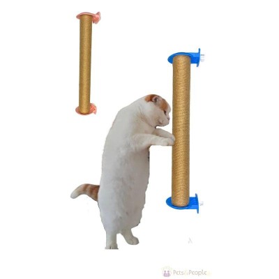 YUCHONG 猫 爪研ぎ 麻、吊り下げボール付きスクラッチポスト、高さ82cm