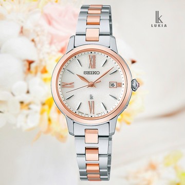 SEIKO 精工 LUKIA 太陽能電波對時 羅馬字時標 女錶 送禮 禮物推薦 SSVW206J/1B32-0AY0KS_SK028
