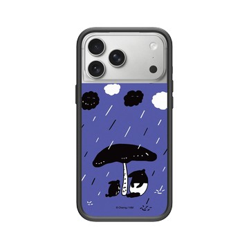 iPhone 17 Pro Max Mod NX -邊框背蓋組合 (相機按鈕) 黑 - 馬來貘 Laimo - 下雨了(紫色款)