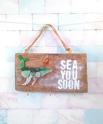 【線上體驗】海玻璃拼貼掛架材料包