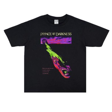 歐美電影天魔回魂個性海報設計印花圓領休閑T恤短袖寬松純棉男女