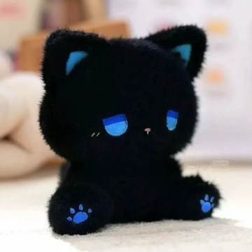 特價💡新款可愛emo貓 毛絨玩具 獃獃公仔 卡通小貓 玩偶娃娃 活動禮品公仔 毛絨玩偶 小娃娃抱枕 可愛公仔 網紅玩偶