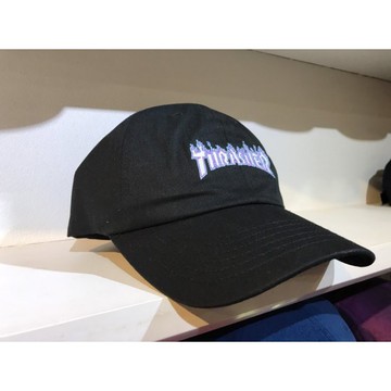 ☆LimeLight☆ Thrasher Mirco Blue Flame Dad Cap 黑藍火焰 老帽