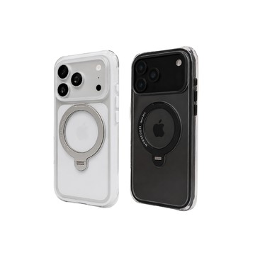 MONOCOZZI PLUS iPhone 18/17 Pro/Pro Max 磁吸360旋轉支架透明加強防摔保護殼-相機按鍵 (支援MagSafe 手機殼)