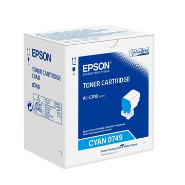 滿額現折180★EPSON 原廠碳粉匣 S050749(青色)．適用型號：AL-C300N/AL-C300DN