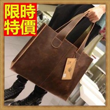 現貨+預購 手提包 公事包-休閒皮革男肩背包2色64y48【獨家進口】【米蘭精品】