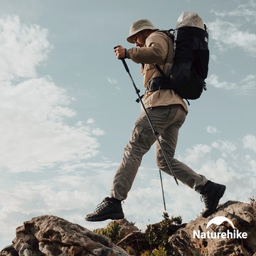 【Naturehike】晴雪Pro長手把7075鋁合金三節外鎖登山杖 D017-D 超值2入組 (健走杖/北歐式健走/助行杖/徒步杖/健行)