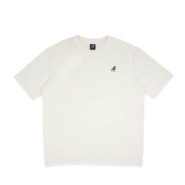 KANGOL 短T 米白 假兩件 袋鼠 短袖 上衣 中性 6525101801