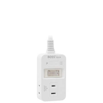 Boss 1開3插2P高溫斷電正側插延長線-1.8米 C-09N (紙袋)
