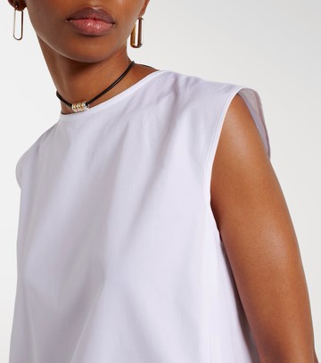 'S Max Mara Brava peplum cotton poplin top