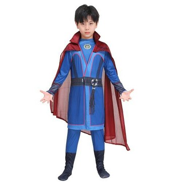 兒童奇異博士超級英雄cosplay男孩角色扮演萬圣節舞臺演出衣服裝