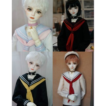 男女款bjd Sd Dd Msd娃衣3分4分大女巨嬰水手服制服校服娃衣叔壯叔普叔學生服jk日系 舊 蝦皮購物